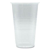 Boardwalk® Translucent Plastic Cold Cups, 20 oz, Clear, 1,000/Carton Cold Drink Cups, Plastic - Office Ready