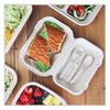 World Centric® Fiber Hinged Containers, Hoagie Box, 9.2 x 6.4 x 3.1, Natural, Paper, 500/Carton Takeout Food Containers - Office Ready