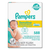 Pampers?« Sensitive Baby Wipes, 1-Ply, 6.7 x 7, Unscented, White, 84/Pack, 7/Carton Hand/Body Wet Wipes - Office Ready