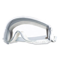 Honeywell Uvex™ Stealth® Safety Goggles, Clear HydroShield Anti-Fog/Anti-Scratch Lens, Clear/Gray Frame Splash/Impact Safety Goggles - Office Ready