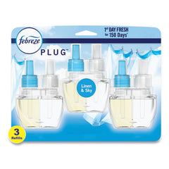 Febreze® PLUG™ Air Freshener Refills, Linen and Sky, 2.63 oz, 3/Pack, 3 Packs/Carton