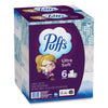 Puffs® Ultra Soft™ Facial Tissue, 2-Ply, White, 124 Sheets/Box, 6 Boxes/Pack, 4 Packs/Carton Facial Tissues - Office Ready