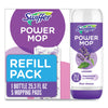 Swiffer® PowerMop Cleaning Solution and Pads Refill Pack, Lavender, 25.3 oz Bottle and 5 Pads per Pack, 4 Packs/Carton Floor Cleaners/Degreasers - Office Ready