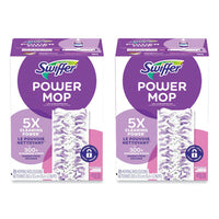 Swiffer® PowerMop Mopping Pads, 15.4 x 5.3, 8/Box, 2 Boxes/Carton Wet Mop Head Pads - Office Ready