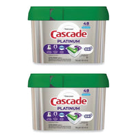 Cascade® ActionPacs®, Fresh Scent, 26.7 oz Tub, 48/Tub, 3 Tubs/Carton Automatic Dishwasher Detergents - Office Ready