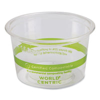 World Centric® PLA Clear Cold Cups, 4 oz, Clear, 1,000/Carton Cold Drink Cups, PLA - Office Ready