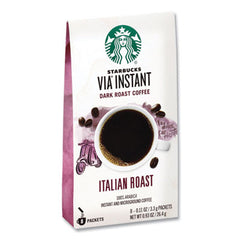 Starbucks® VIA™ Ready Brew Coffee, 0.11 oz, Italian Roast, 8/Pack, 12 Packs/Carton