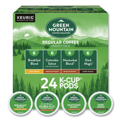 Green Mountain Coffee® Regular Variety Pack Coffee K-Cups®, Assorted Flavors, 24/Box