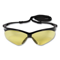 KleenGuard™ Nemesis* Safety Glasses, Black Frame, Amber Lens