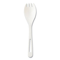 World Centric® TPLA Compostable Cutlery, Spork, White, 1,000/Carton Disposable Sporks - Office Ready