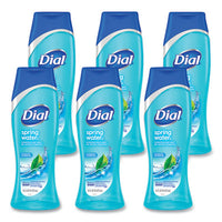 Dial® Spring Water® Body Wash, Spring Water Scent, 16 oz, 6/Carton Liquid Soap - Office Ready