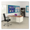 Alera® Double Pedestal Steel Desk, 60" x 30" x 29.5", Cherry/Putty Metal Mailroom & Shop Desks - Office Ready