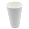 Boardwalk® Paper Hot Cups, Double-Walled, 16 oz, White, 25/Pack Hot Drink Cups, Paper - Office Ready