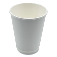 Boardwalk® Paper Hot Cups, Double-Walled, 12 oz, White, 500/Carton