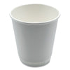 Boardwalk® Paper Hot Cups, Double-Walled, 10 oz, White, 25/Pack Hot Drink Cups, Paper - Office Ready