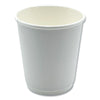 Boardwalk® Paper Hot Cups, Double-Walled, 8 oz, White, 25/Pack Hot Drink Cups, Paper - Office Ready