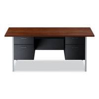Alera® Double Pedestal Steel Desk, 72