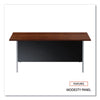 Alera® Double Pedestal Steel Desk, 72" x 36" x 29.5", Mocha/Black Metal Mailroom & Shop Desks - Office Ready