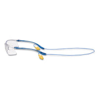 3M™ Virtua™ Sport CCS Protective Eyewear, Blue Plastic Frame, Clear Polycarbonate Lens Wraparound Safety Glasses - Office Ready