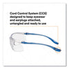 3M™ Virtua™ Sport CCS Protective Eyewear, Blue Plastic Frame, Clear Polycarbonate Lens Wraparound Safety Glasses - Office Ready