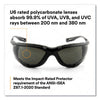 3M™ Virtua™ CCS Protective Eyewear with Foam Gasket, Black/Gray Plastic Frame, Gray Polycarbonate Lens Wraparound Safety Glasses - Office Ready