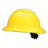 3M™ SecureFit™ H-Series Hard Hats, H-800 Vented Hat with UV Indicator, 4-Point Pressure Diffusion Ratchet Suspension, Yellow Hard Hats - Office Ready