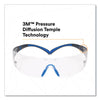 3M™ SecureFit™ Protective Eyewear, 400 Series, Black/Blue Plastic Frame, Clear Polycarbonate Lens Wraparound Safety Glasses - Office Ready
