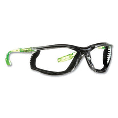 3M™ Solus™ CCS Series Protective Eyewear, Green Plastic Frame, Clear Polycarbonate Lens