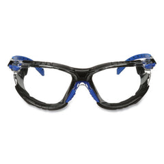 3M™ Solus™ 1000-Series Safety Glasses, Black/Blue Plastic Frame, Clear Polycarbonate Lens