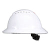 3M™ SecureFit™ H-Series Hard Hats, H-800 Vented Hat with UV Indicator, 4-Point Pressure Diffusion Ratchet Suspension, White Hard Hats - Office Ready