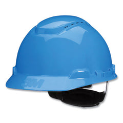 3M™ SecureFit™ H-Series Hard Hats, H-700 Vented Cap with UV Indicator, 4-Point Pressure Diffusion Ratchet Suspension, Blue