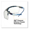 3M™ SecureFit™ Protective Eyewear, 3700 OTG Series, Blue Plastic Frame, Clean Polycarbonate Lens Wraparound Over Eyeglasses Safety Glasses - Office Ready