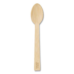 World Centric® Bamboo Cutlery, Spoon, 6.7", Natural, 2,000/Carton