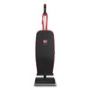 Hoover® Commercial Task Vac™ Soft Bag Lightweight Upright, 12” Cleaning Path, Black Upright Vacuum Cleaners - Office Ready