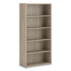 HON® 10500 Series™ Laminate Bookcase, Five Shelves, 36" x 13" x 71", Kingswood Walnut