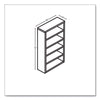 HON® 10500 Series™ Laminate Bookcase, Five Shelves, 36" x 13" x 71", Kingswood Walnut Shelf Bookcases - Office Ready
