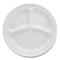 Dart® Famous Service® Impact Plastic Dinnerware, 3-Compartment, 9