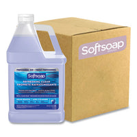 Softsoap® Liquid Hand Soap Refills, Refreshing Clean, 128 oz, 4/Carton Liquid Soap Refills, Moisturizing - Office Ready