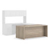 HON® 10500 Series™ Single Pedestal Desk, Right: Box/Box/File, 72" x 36" x 29.5", Kingswood Walnut Pedestal Office Desks - Office Ready