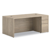 HON® 10500 Series™ Single Pedestal Desk, Right: Box/Box/File, 72