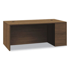 HON® 10500 Series™ Single Pedestal Desk, Right: Box/Box/File, 72" x 36" x 29.5", Pinnacle