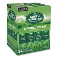 Green Mountain Coffee® Flavored Variety Coffee K-Cups®, Assorted Flavors, 0.38 oz K-Cup, 24/Box Coffee K-Cups - Office Ready