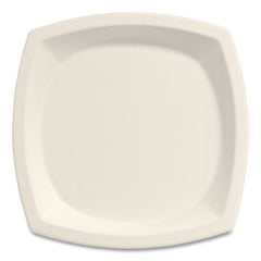 SOLO® Bare® Eco-Forward® Sugarcane Dinnerware, ProPlanet Seal, Plate, 10" dia, Ivory, 125/Pack, 4 Packs/Carton