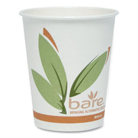 SOLO® Bare® Eco-Forward® Recycled Content PCF Hot Cups, ProPlanet Seal, 10 oz, Green/White/Beige, 1,000/Carton Hot Drink Cups, Paper - Office Ready