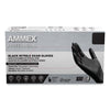 AMMEX® Professional Nitrile Exam Gloves, Powder-Free, 3 mil, Large, Black, 100/Box, 10 Boxes/Carton Exam Gloves, Nitrile - Office Ready