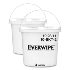 Everwipe™ High Volume Wet Wipe Centerpull Resealable Bucket, 12 x 12 x 12, White, 2/Carton