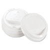 Dart® Traveler® Cappuccino Style Dome Lid, Polystyrene, Fits 10 oz to 24 oz Hot Cups, White, 100/Pack, 10 Packs/Carton Cup Lids-Hot Cup - Office Ready
