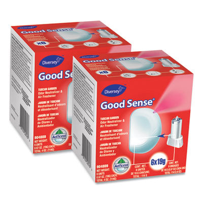 Diversey™ Good Sense® Automatic Spray System, Tuscan Garden Scent, 0.67 oz Cartridge, 12/Carton Aerosol Air Freshener/Odor Eliminator Kits - Office Ready