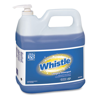 Diversey™ Whistle Laundry Detergent (HE), Floral, 2 gal Bottle, 2/Carton Laundry Detergents - Office Ready