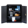 OIF Storage Cabinets, 3 Shelves, 36" x 18" x 42", Black Office & All-Purpose Storage Cabinets - Office Ready